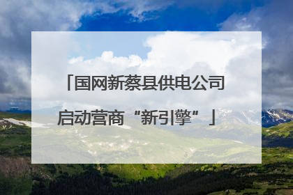 国网新蔡县供电公司启动营商“新引擎”