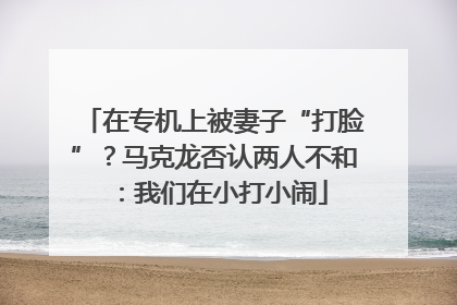 在专机上被妻子“打脸”？马克龙否认两人不和：我们在小打小闹