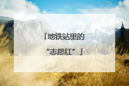地铁站里的“志愿红”
