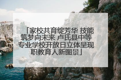 家校共育绽芳华 技能筑梦向未来 卢氏县中等专业学校开放日立体呈现职教育人新图景