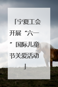 宁夏工会开展“六一”国际儿童节关爱活动