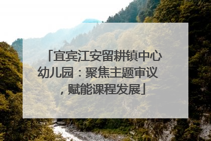 宜宾江安留耕镇中心幼儿园：聚焦主题审议，赋能课程发展