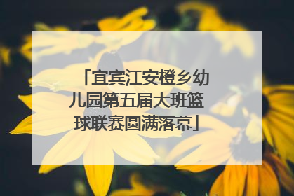 宜宾江安橙乡幼儿园第五届大班篮球联赛圆满落幕