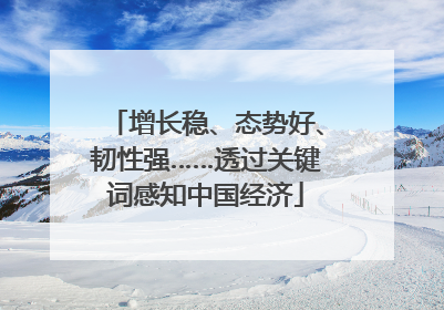 增长稳、态势好、韧性强……透过关键词感知中国经济