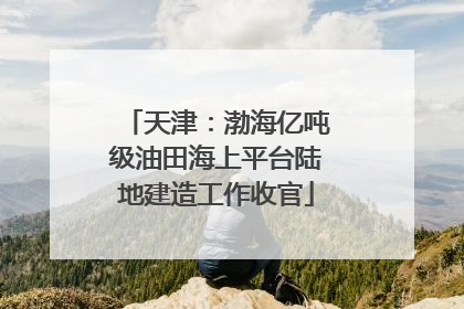 天津：渤海亿吨级油田海上平台陆地建造工作收官
