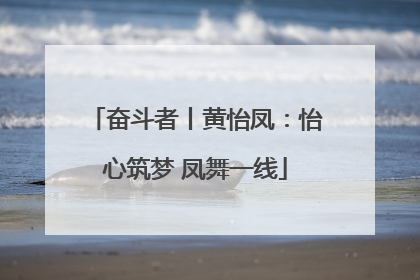 奋斗者丨黄怡凤：怡心筑梦 凤舞一线