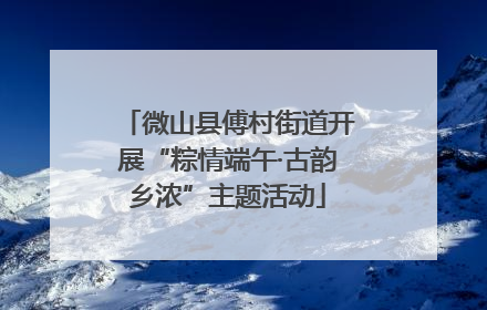 微山县傅村街道开展“粽情端午·古韵乡浓”主题活动