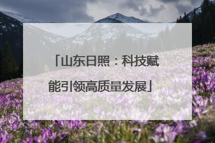 山东日照：科技赋能引领高质量发展