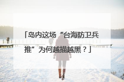 岛内这场“台海防卫兵推”为何越描越黑？