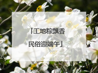 工地粽飘香 民俗迎端午