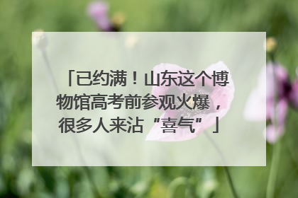 已约满！山东这个博物馆高考前参观火爆，很多人来沾“喜气”