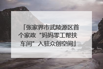 张家界市武陵源区首个家政“妈妈零工帮扶车间”入驻众创空间