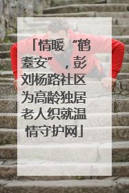 情暖“鹤耋安”，彭刘杨路社区为高龄独居老人织就温情守护网
