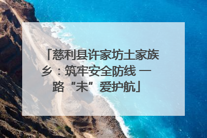 慈利县许家坊土家族乡：筑牢安全防线 一路“未”爱护航