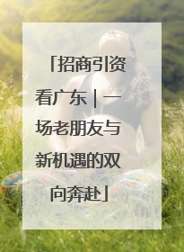 招商引资看广东｜一场老朋友与新机遇的双向奔赴