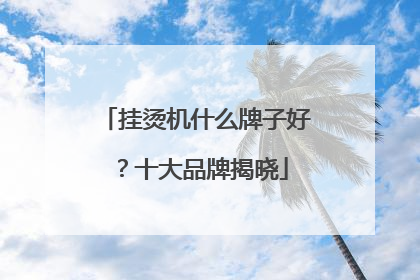 挂烫机什么牌子好？十大品牌揭晓