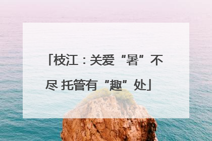 枝江：关爱“暑”不尽 托管有“趣”处