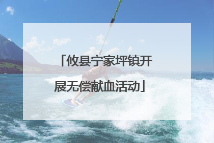 攸县宁家坪镇开展无偿献血活动