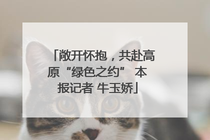敞开怀抱，共赴高原“绿色之约” 本报记者 牛玉娇