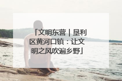 文明东营｜垦利区黄河口镇：让文明之风吹遍乡野