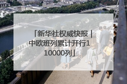 新华社权威快报｜中欧班列累计开行110000列