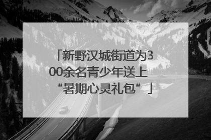 新野汉城街道为300余名青少年送上“暑期心灵礼包”