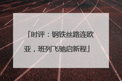 时评：钢铁丝路连欧亚，班列飞驰启新程
