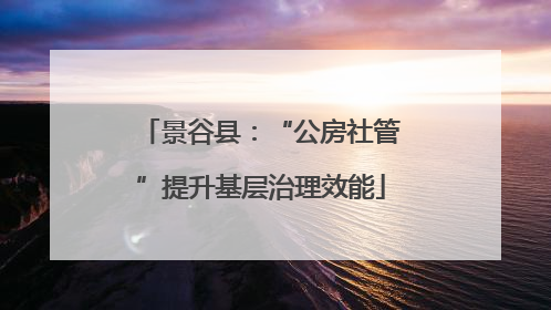 景谷县：“公房社管”提升基层治理效能