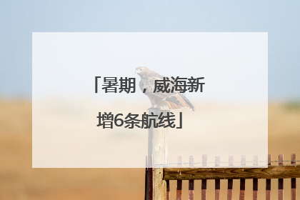 暑期，威海新增6条航线