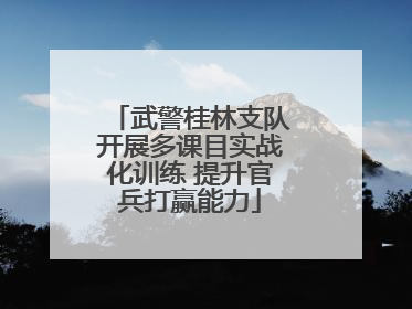 武警桂林支队开展多课目实战化训练 提升官兵打赢能力