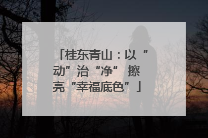 桂东青山：以“动”治“净” 擦亮“幸福底色”