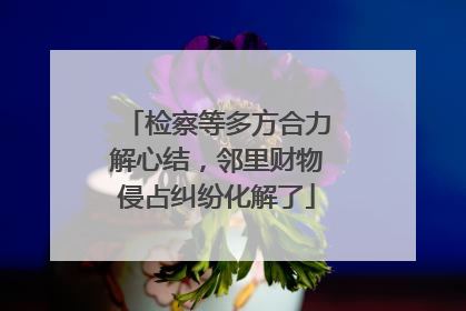 检察等多方合力解心结，邻里财物侵占纠纷化解了