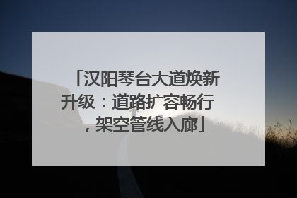 汉阳琴台大道焕新升级：道路扩容畅行，架空管线入廊