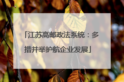 江苏高邮政法系统：多措并举护航企业发展