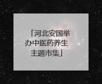 河北安国举办中医药养生主题市集