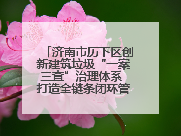 济南市历下区创新建筑垃圾“一案三查”治理体系 打造全链条闭环管理新范式