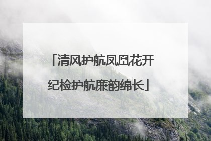 清风护航凤凰花开 纪检护航廉韵绵长