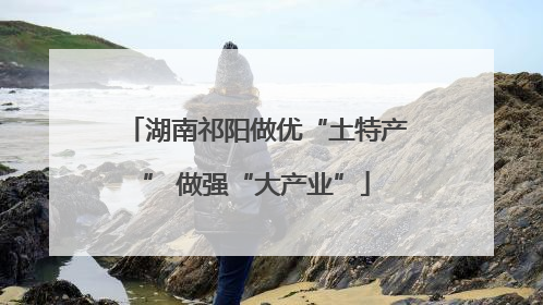 湖南祁阳做优“土特产” 做强“大产业”