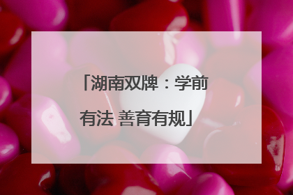 湖南双牌：学前有法 善育有规