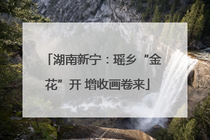 湖南新宁：瑶乡“金花”开 增收画卷来