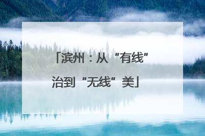 滨州：从“有线”治到“无线”美