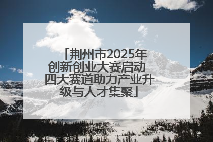 荆州市2025年创新创业大赛启动 四大赛道助力产业升级与人才集聚
