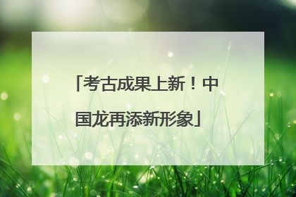 考古成果上新！中国龙再添新形象