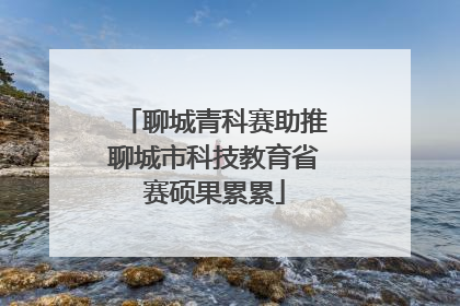 聊城青科赛助推聊城市科技教育省赛硕果累累
