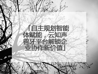 自主规划智能体赋能，云知声兽牙平台解锁企业协作新价值