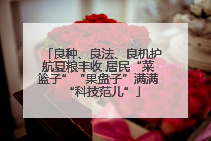 良种、良法、良机护航夏粮丰收 居民“菜篮子”“果盘子”满满“科技范儿”