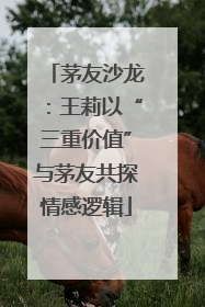 茅友沙龙：王莉以“三重价值”与茅友共探情感逻辑