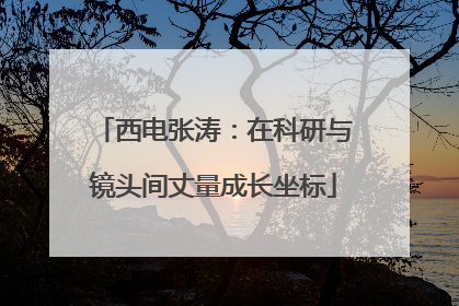 西电张涛：在科研与镜头间丈量成长坐标