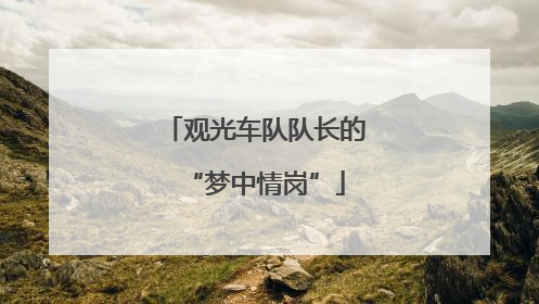 观光车队队长的“梦中情岗”
