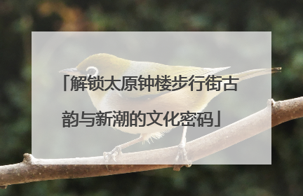 解锁太原钟楼步行街古韵与新潮的文化密码